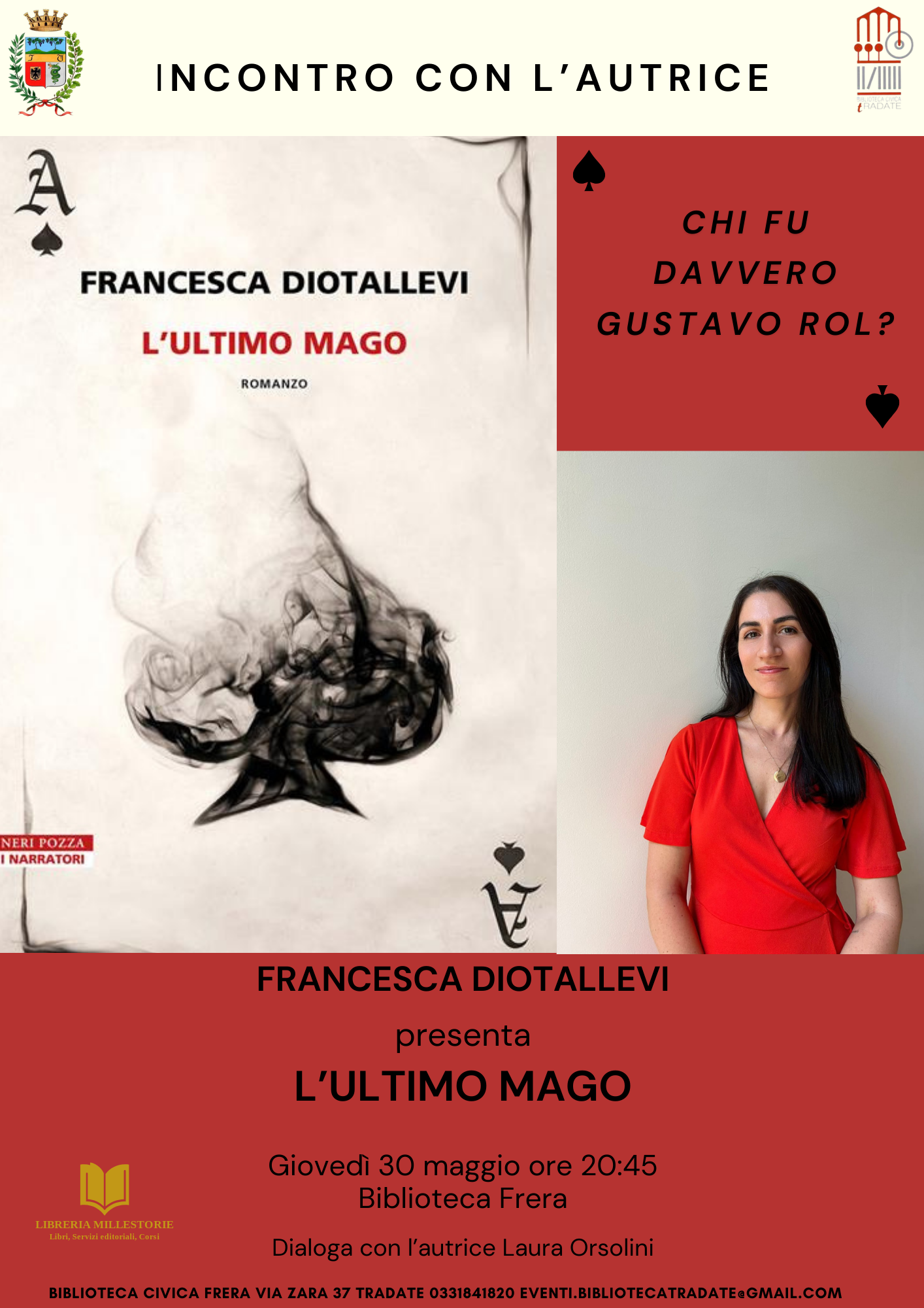 “L’ultimo mago” Incontro con Francesca Diotallevi